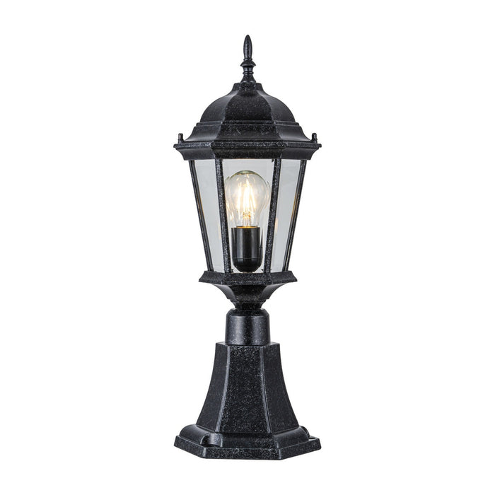 Junction Small Pillar Mount Antique Black IP44 - 1001239