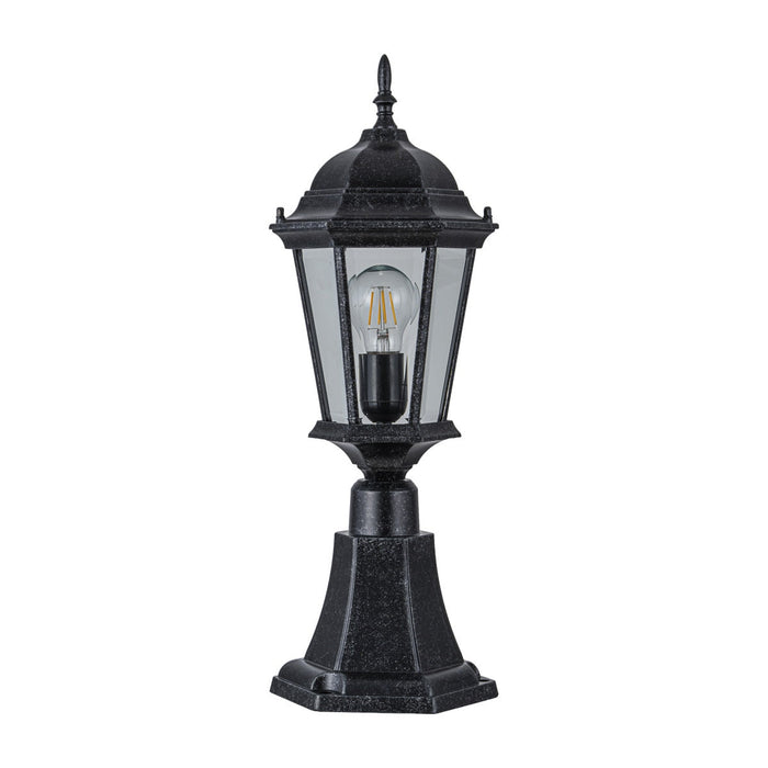 Junction Small Pillar Mount Antique Black IP44 - 1001239