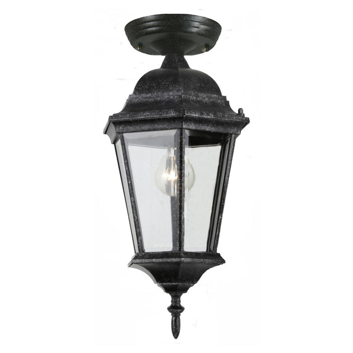 Junction Small Under Eave Light Antique Black IP44 - 1001242