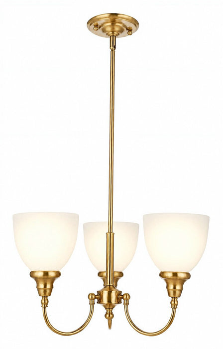 Benson Upwards 3 Light Pendant Satin Brass - 1001583