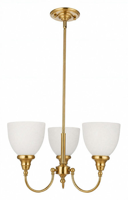 Benson Upwards 3 Light Pendant Satin Brass - 1001583