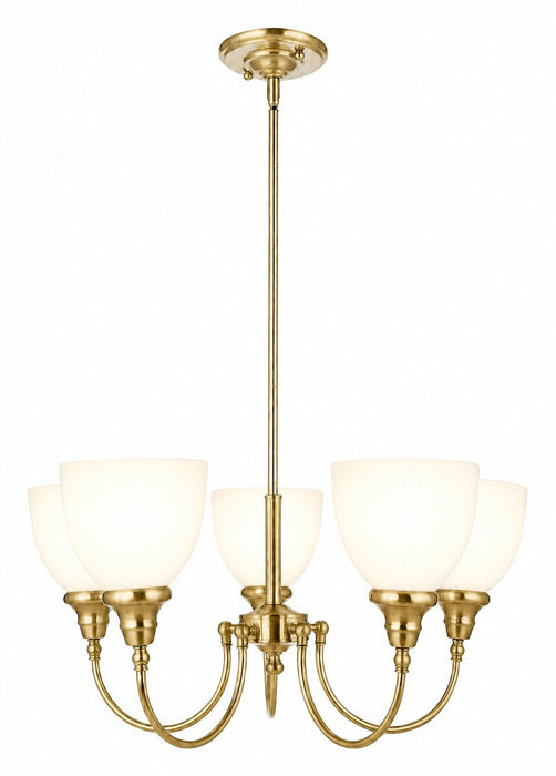 Benson Upwards 5 Light Pendant Satin Brass - 1001584
