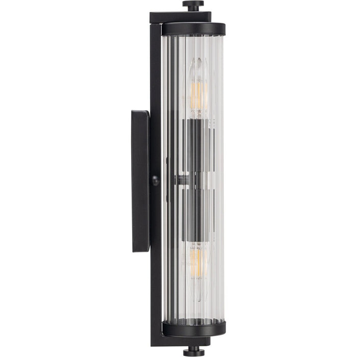 Rockford 2 Light Vanity Wall Light Matte Black - 1001589