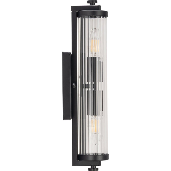 Rockford 2 Light Vanity Wall Light Matte Black - 1001589