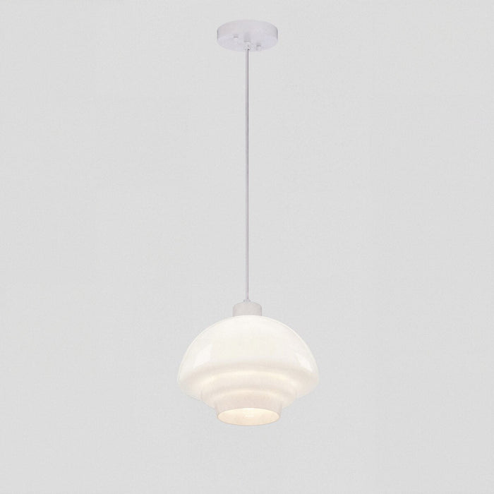 Fenwick Pendant Light White & Opal Gloss - 1001614