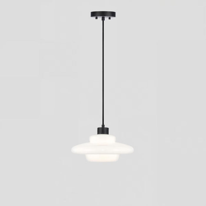 Hornby Pendant Light Matt Black & Opal Gloss - 1001617
