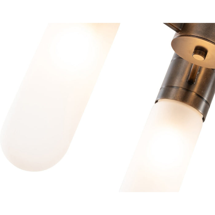 Hepburn 6 Light 3 Arm Pendant Light Antique Brass - 1001623