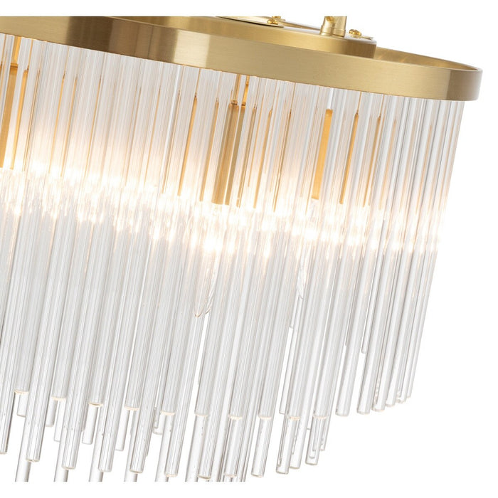 Evangeline Small 6 Light Chandelier Satin Brass - 1001627