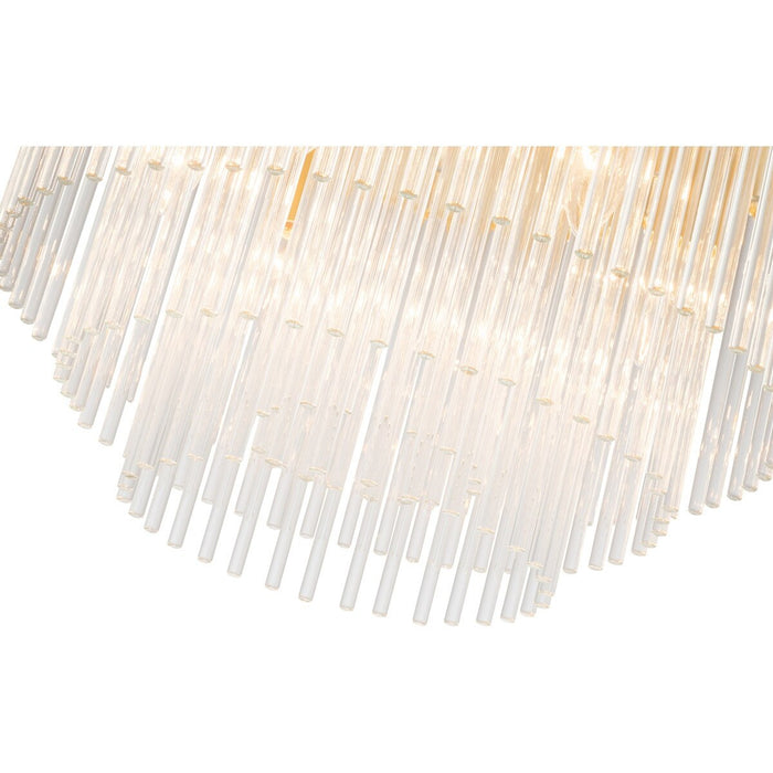 Evangeline Small 6 Light Chandelier Satin Brass - 1001627