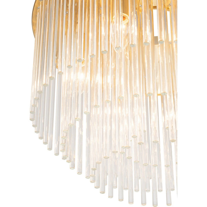 Evangeline Small 6 Light Chandelier Satin Brass - 1001627