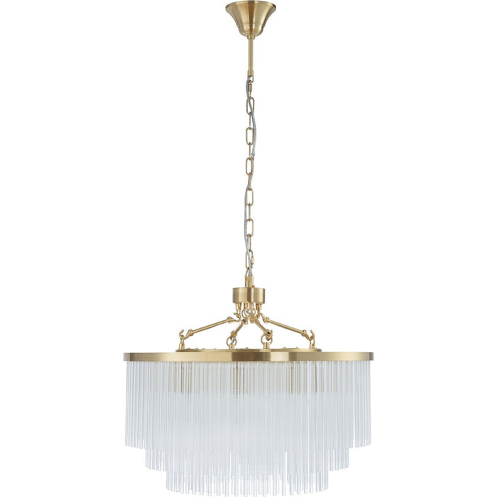 Evangeline Medium 8 Light Chandelier Satin Brass - 1001628