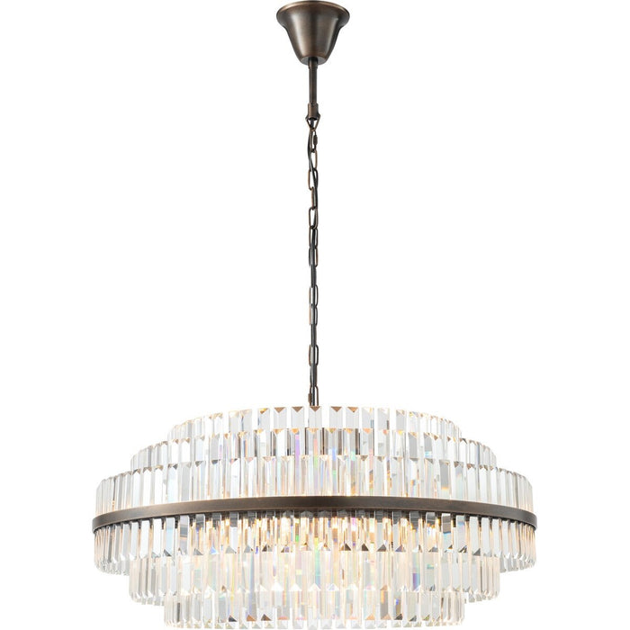 Evelyn Large 10 Light Chandelier Antique Brass - 1001631