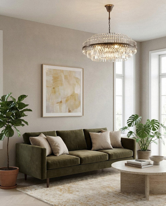Evelyn Large 10 Light Chandelier Antique Brass - 1001631