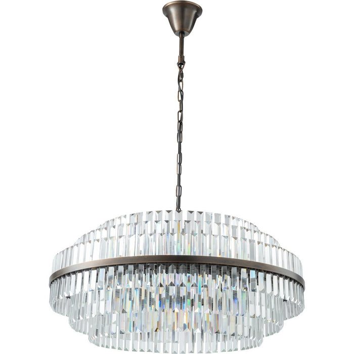 Evelyn Large 10 Light Chandelier Antique Brass - 1001631