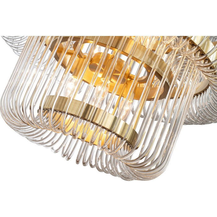 Collete 13 Light 2 Tier Chandelier Satin Brass - 1001634