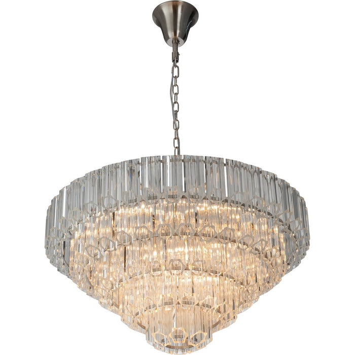 Calista Extra Large 12 Light 4 Tier Chandelier Brushed Nickel - 1001638