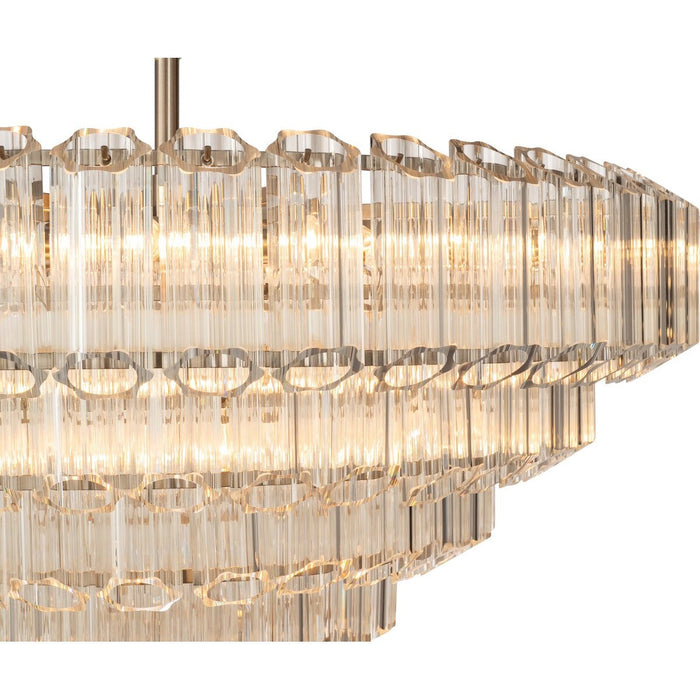 Calista Extra Large 12 Light 4 Tier Chandelier Brushed Nickel - 1001638