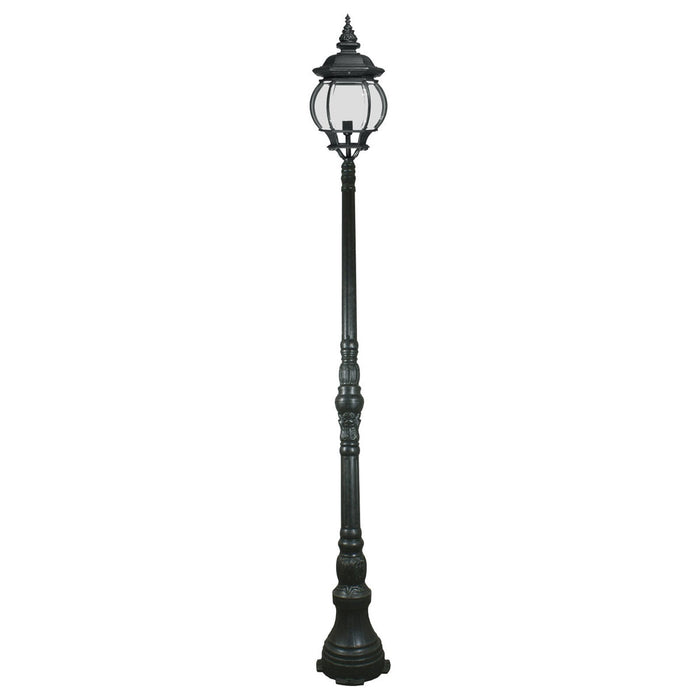 Flinders Large Outdoor Domain Post Light Antique Black IP44 - 1001678