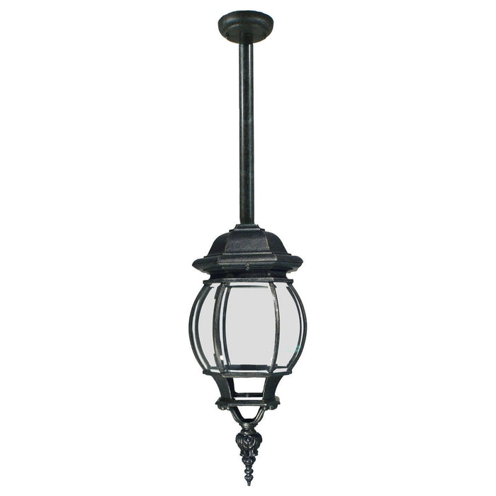Flinders Large Outdoor Rod Pendant Antique Black IP44 - 1001679