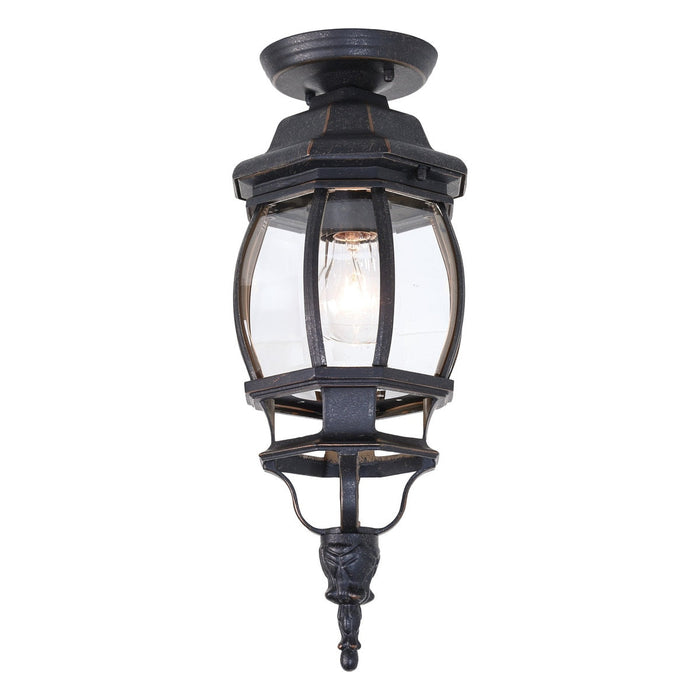 Flinders Small Under Eave Light Antique Bronze IP44 - 1001690