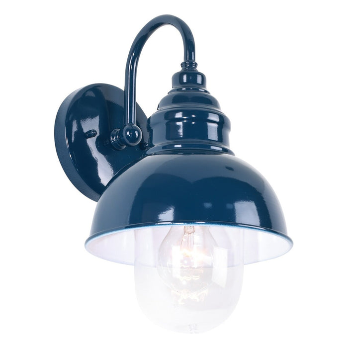 Parkway Small Outdoor Wall Light French Blue & Clear - 1001705