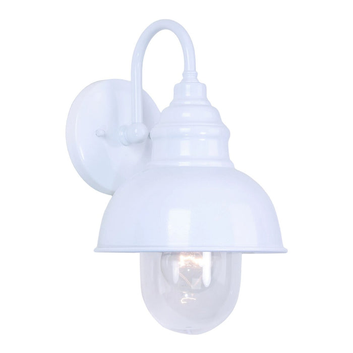 Parkway Small Outdoor Wall Light White & Clear - 1001707