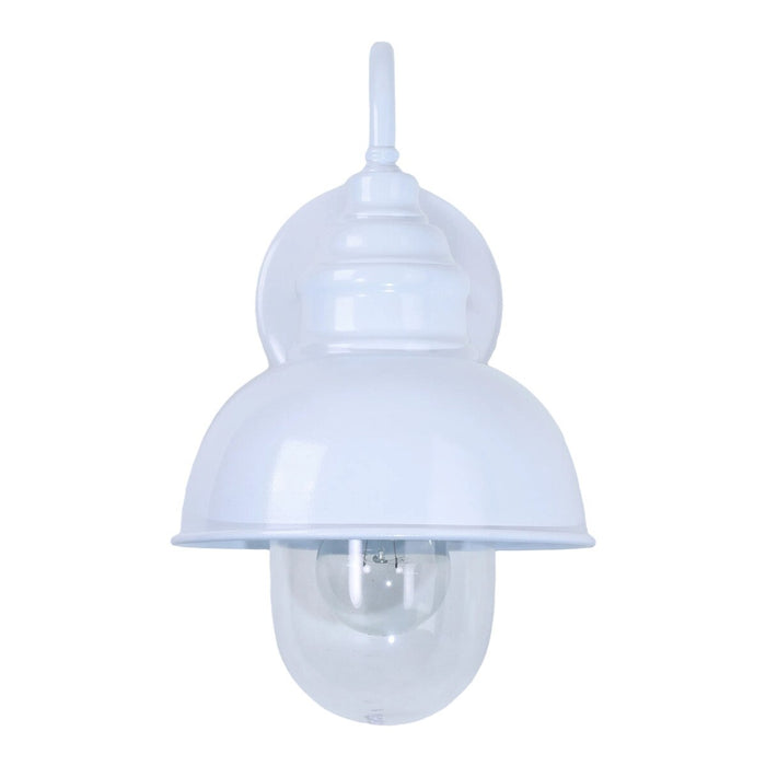 Parkway Small Outdoor Wall Light White & Clear - 1001707