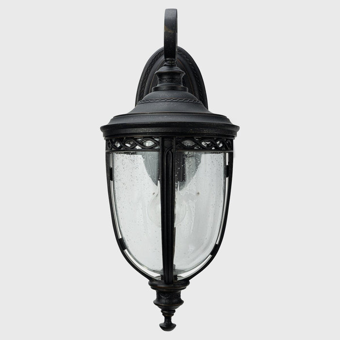 Keppel Medium Outdoor Wall Light Antique Bronze & Clear - 1001710