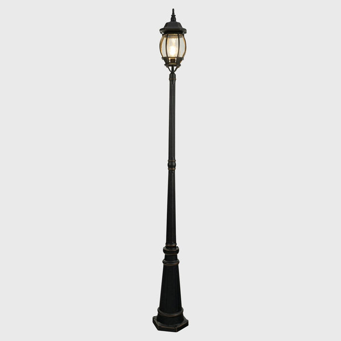 Flinders Medium Post Top on Three Piece Antique Bronze & Clear - 1001740