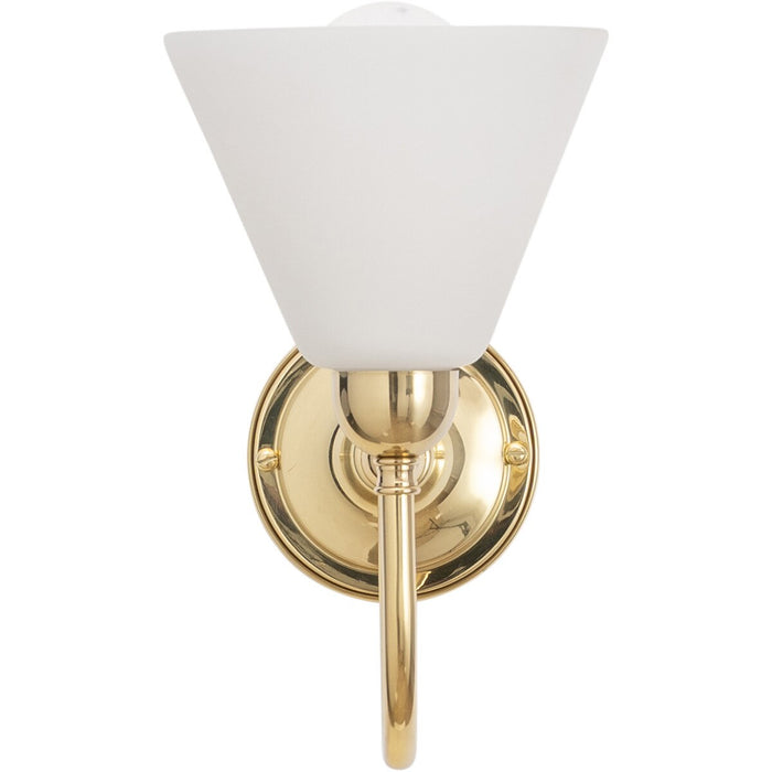 Loxton Wall Light Brass With Cono Opal Glass - 3000175