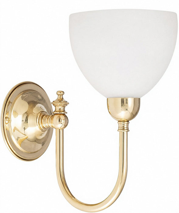 Loxton Wall Light Brass With Decatron Opal Glass - 3000180