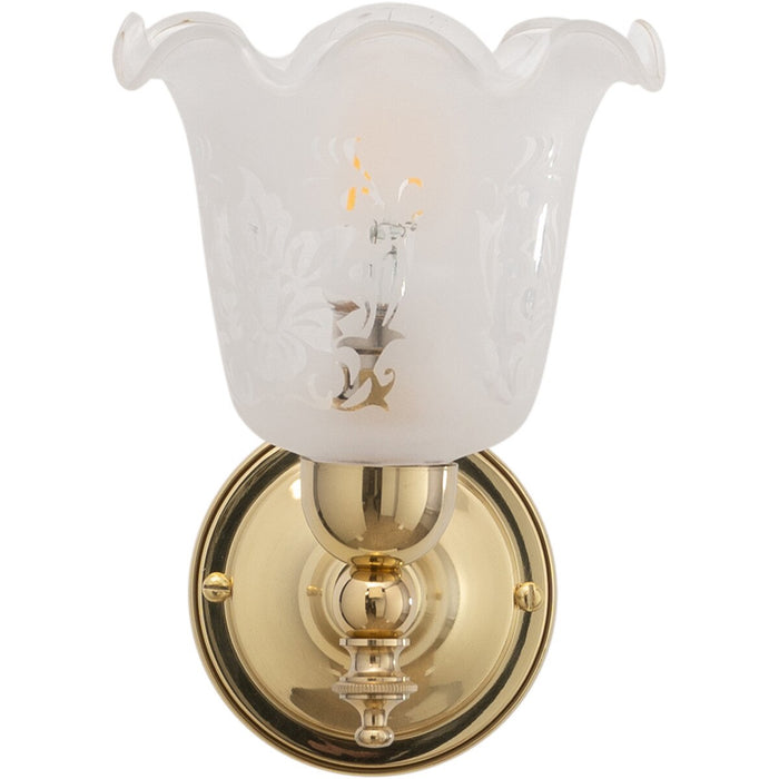 Waubra Wall Light Brass With 5008 Glass - 3000332