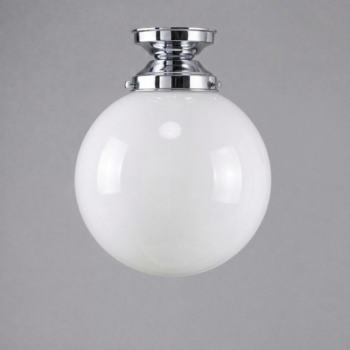 DIY Batten Fix Chrome With 10" Sphere Opal Gloss Glass - 3010027