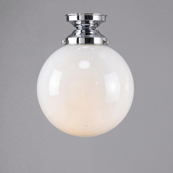 DIY Batten Fix Chrome With 10" Sphere Opal Gloss Glass - 3010027