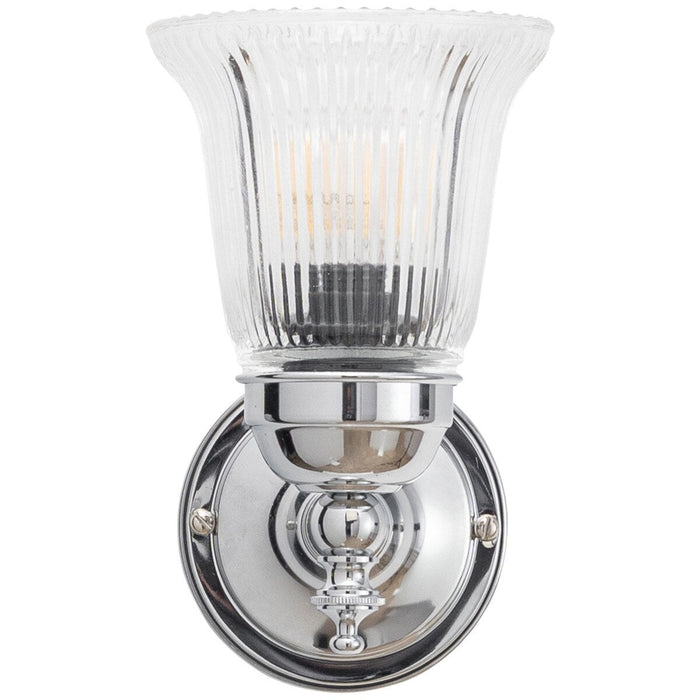 Kline Wall Light Chrome With Zipper Clear Glass - 3010090
