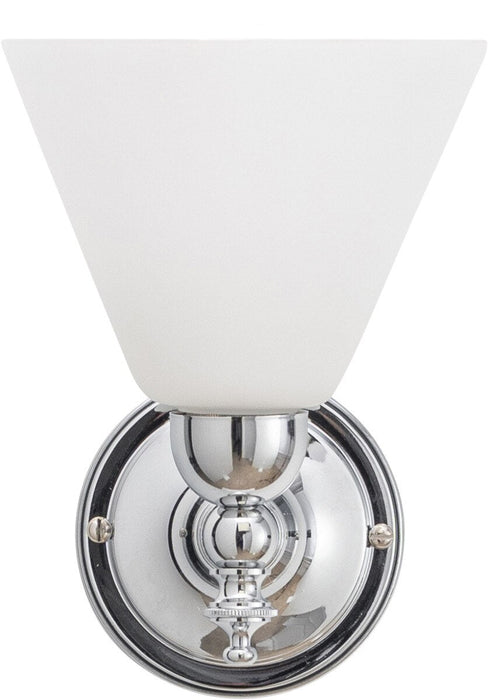 Koscina Wall Light Chrome With Cono Opal Matt Glass - 3010107