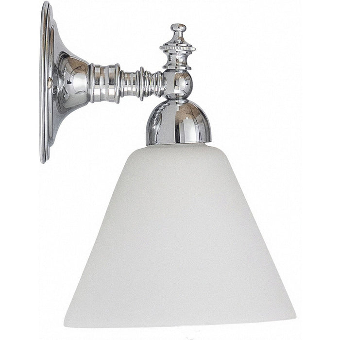 Koscina Wall Light Chrome With Cono Opal Matt Glass - 3010107