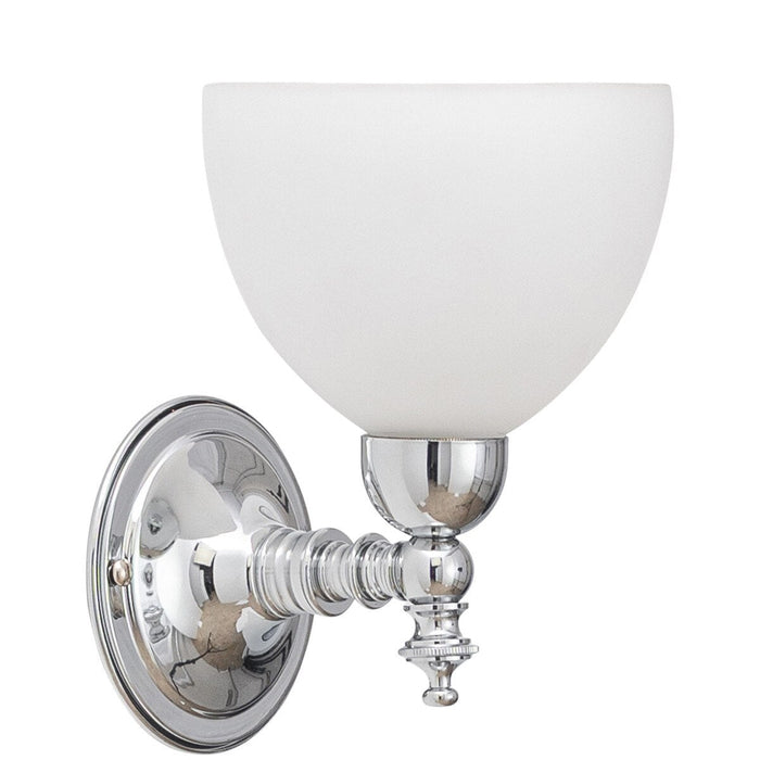 Koscina Wall Light Chrome With Decatron Opal Matt Glass - 3010108