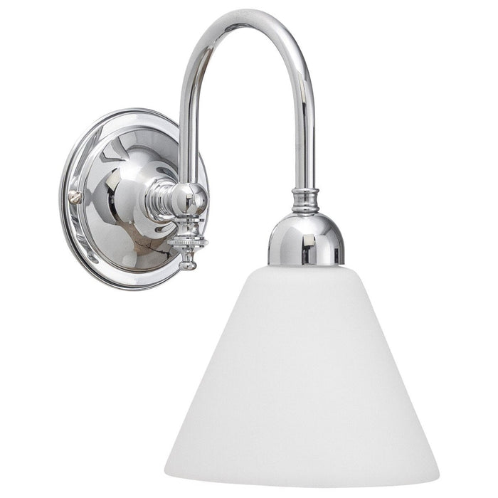 Loxton Wall Light Chrome With Cono Opal Matt Glass - 3010111