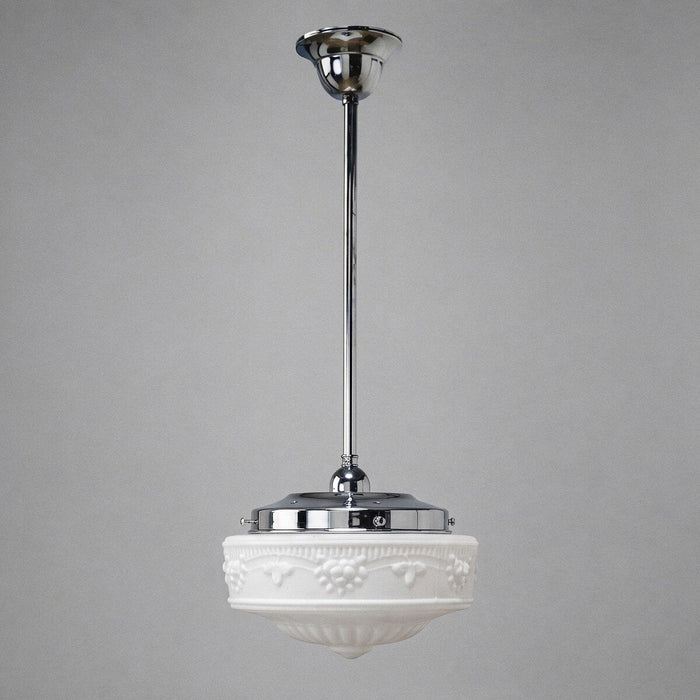 Single Rod Pendant Chrome With 11" Senator Opal Matt Glass - 3010172