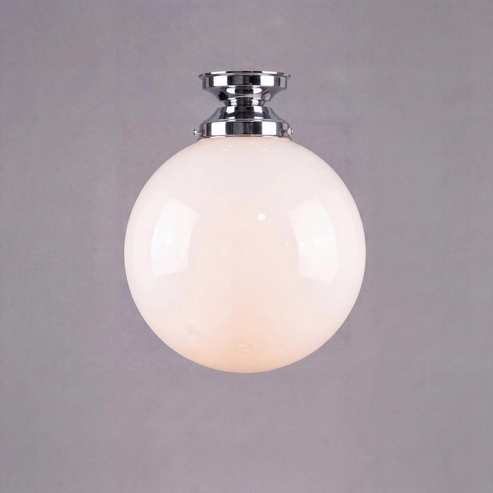 DIY Batten Fix Chrome With 12" Sphere Opal Gloss Glass - 3010234