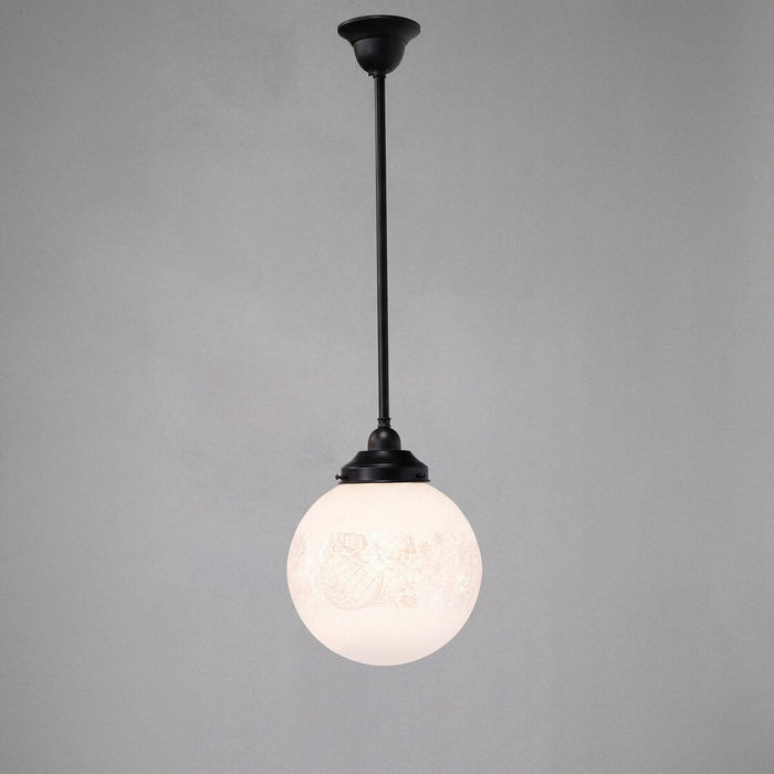 Single Rod Pendant Patina Black With 10" Sheffield Glass - 3020100
