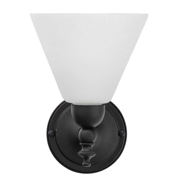 Koscina Wall Light Patina Black With Cono Opal Matt Glass - 3020143