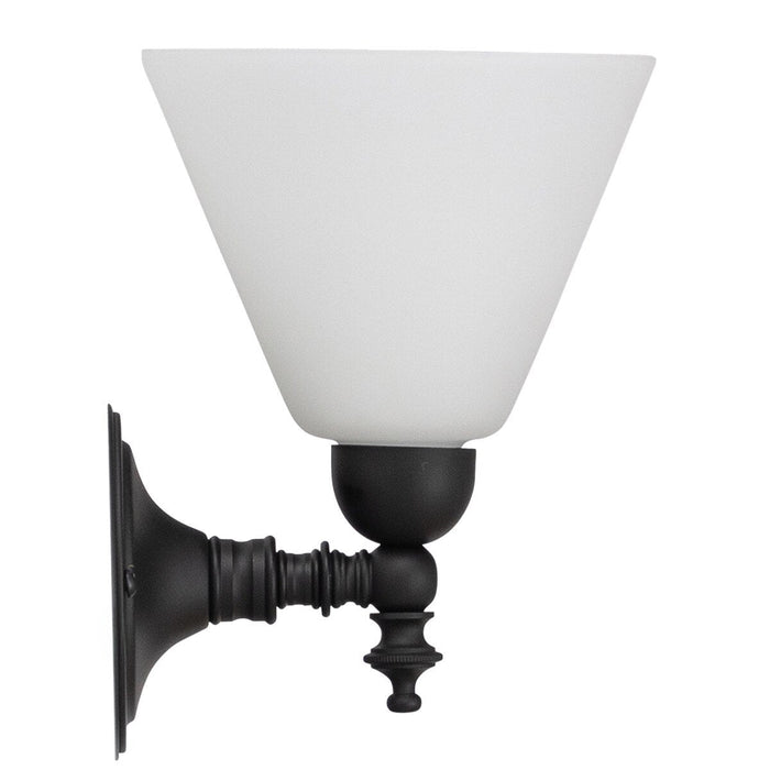 Koscina Wall Light Patina Black With Cono Opal Matt Glass - 3020143