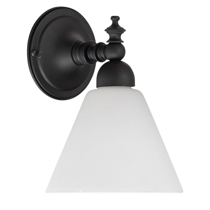 Koscina Wall Light Patina Black With Cono Opal Matt Glass - 3020143