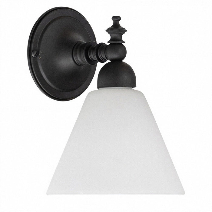 Koscina Wall Light Patina Black With Cono Opal Matt Glass - 3020143