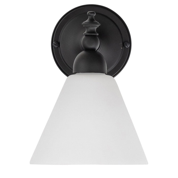 Koscina Wall Light Patina Black With Cono Opal Matt Glass - 3020143