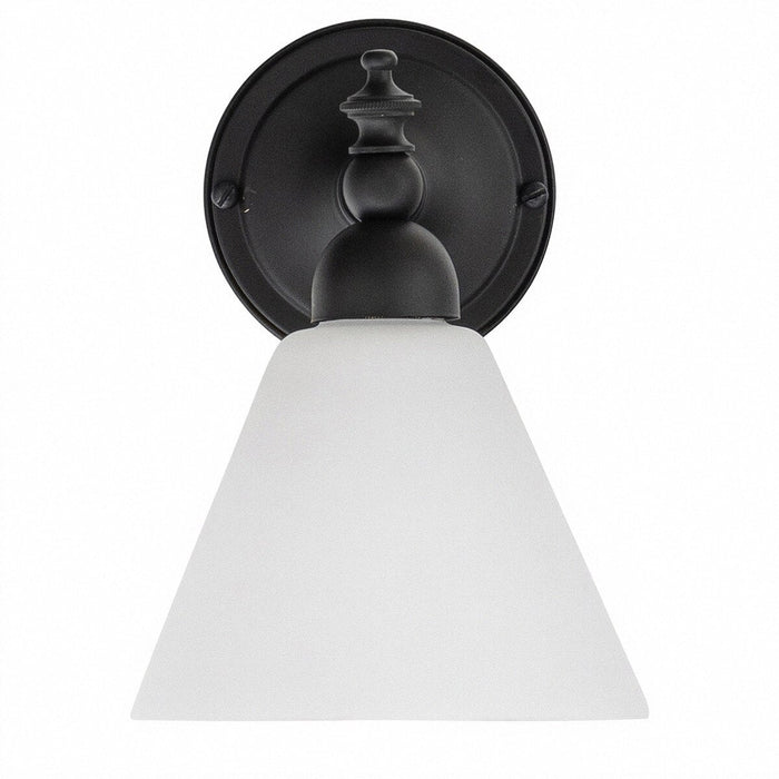 Koscina Wall Light Patina Black With Cono Opal Matt Glass - 3020143