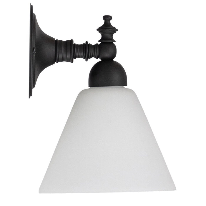 Koscina Wall Light Patina Black With Cono Opal Matt Glass - 3020143