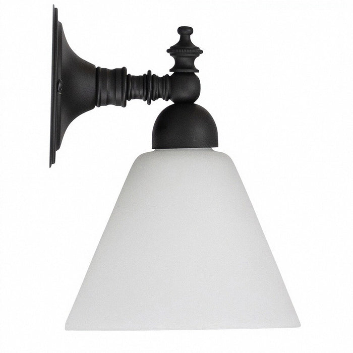 Koscina Wall Light Patina Black With Cono Opal Matt Glass - 3020143
